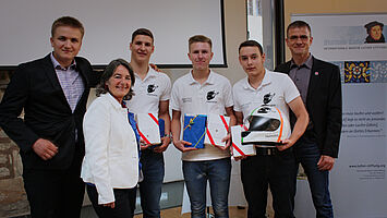 Den 1. Platz erzielten Alexander Jaschin, Lars Antony und Manuel Grauel von der Gruppe Helmetos.